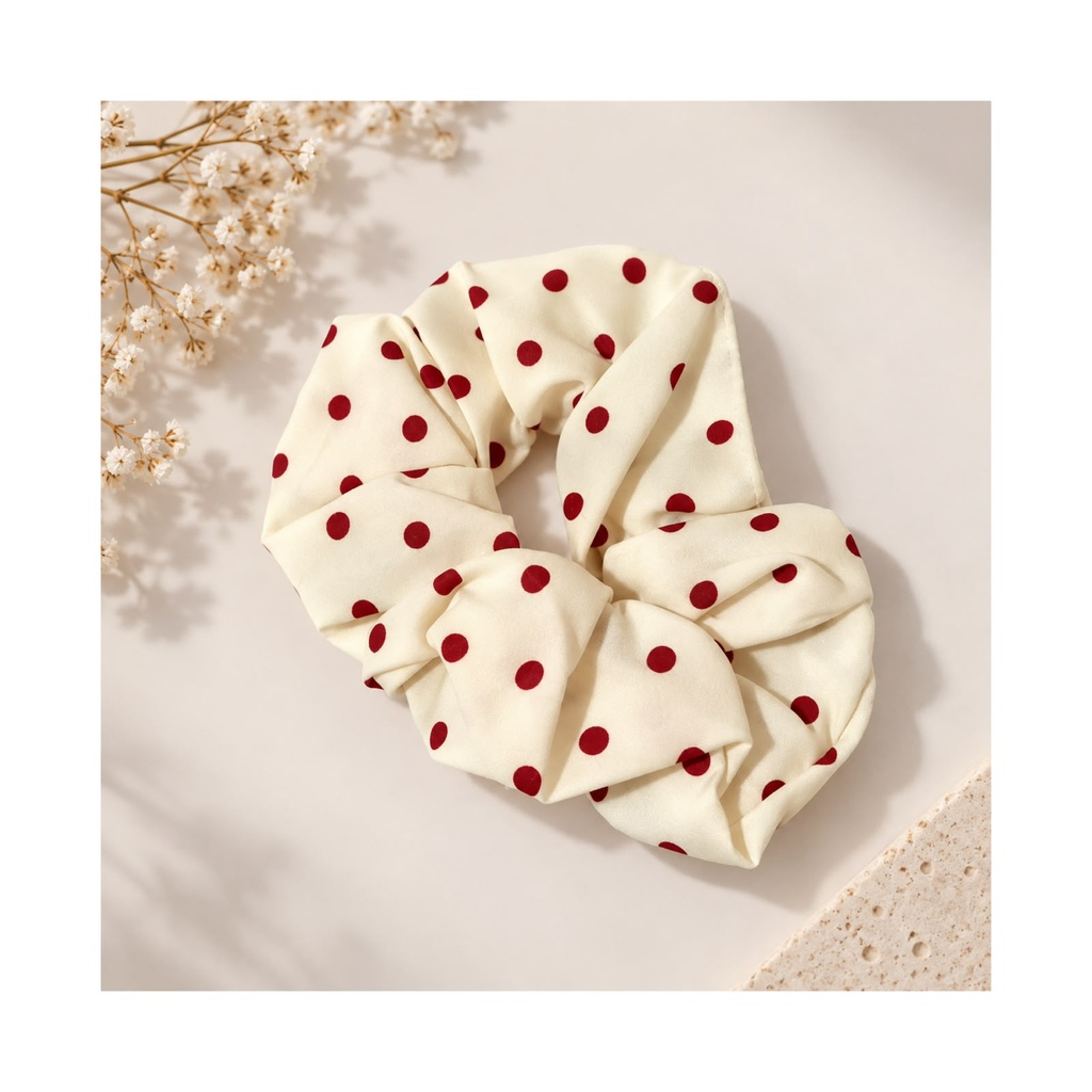 Berry Dots Scrunchie
