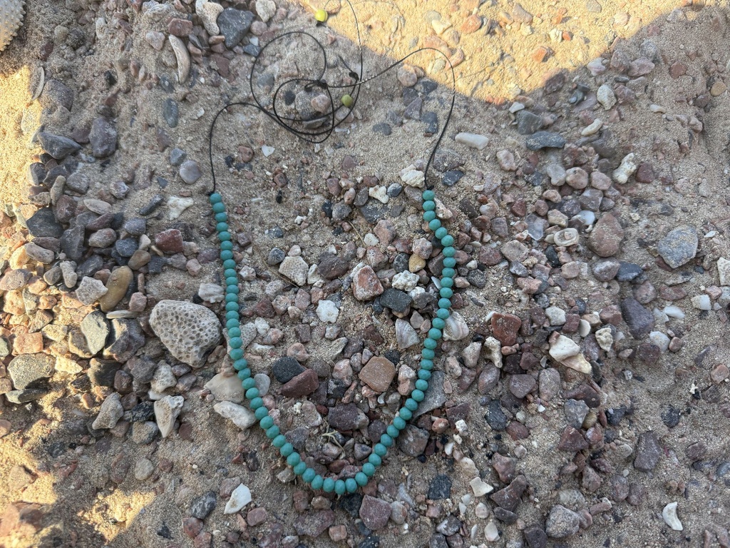 Bead Necklace Green Mermaid
