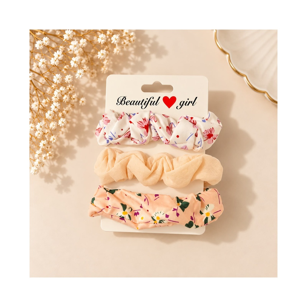 Blossom Trio Scrunchies