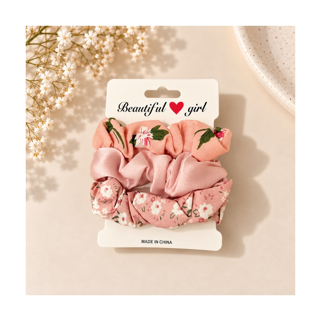 Blooming Trio Scrunchies