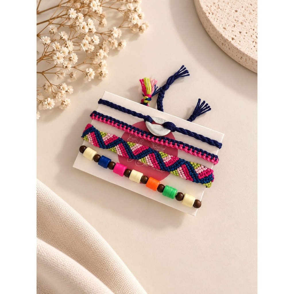 Blue Bond Friendship Bracelets Set