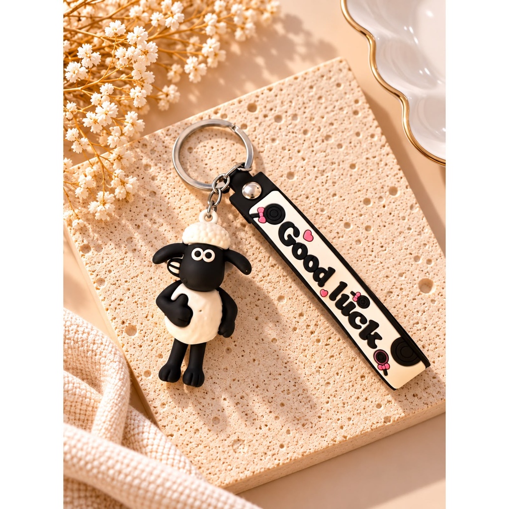 Cozy Sheep Keychain