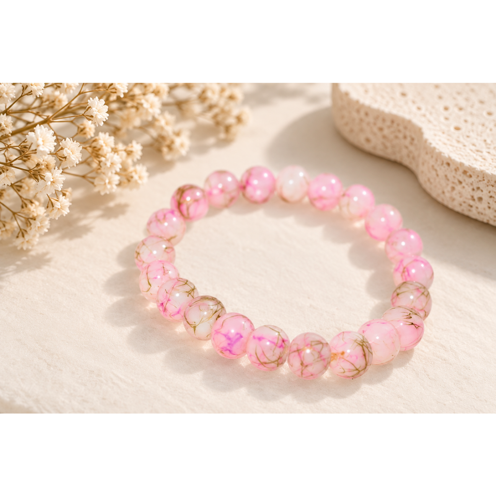 Bead Bracelet - Pink