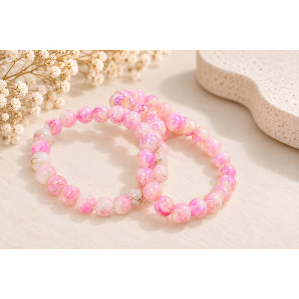 Bead Bracelets - Pink