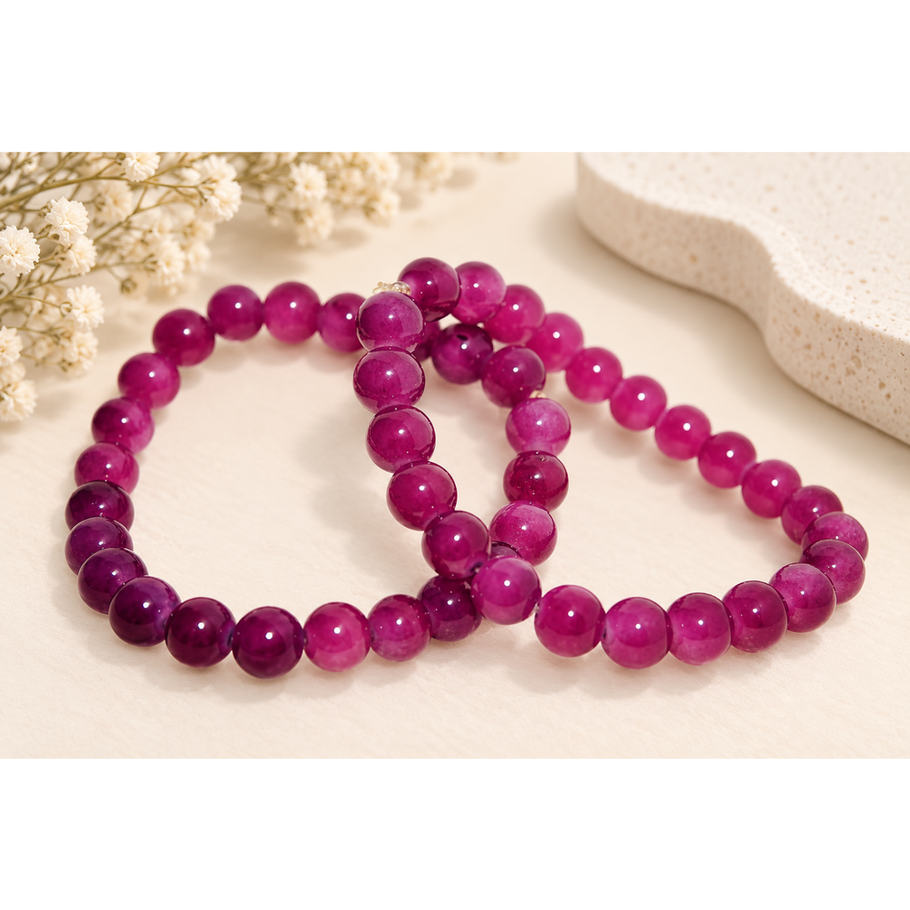Bead Bracelets - Maroon
