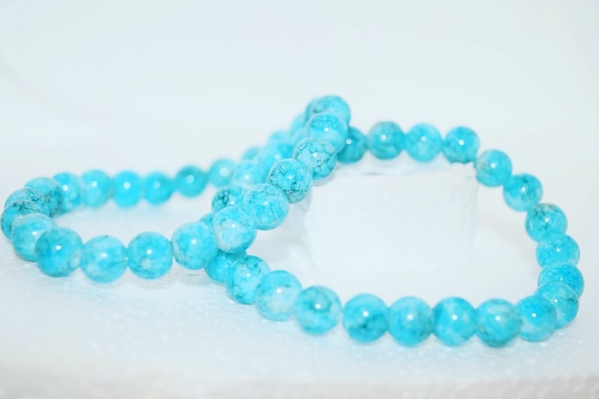 Bead Bracelets - Aqua