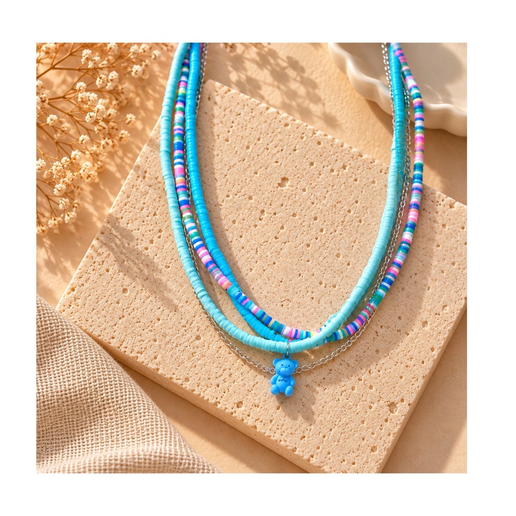 Blue Bear Breeze Necklace