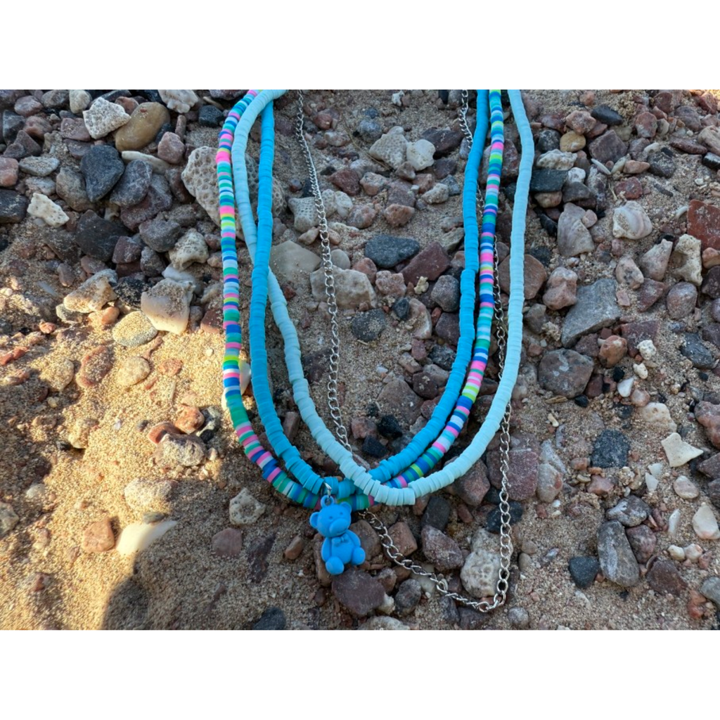 Teddy Necklace - Dodger Blue
