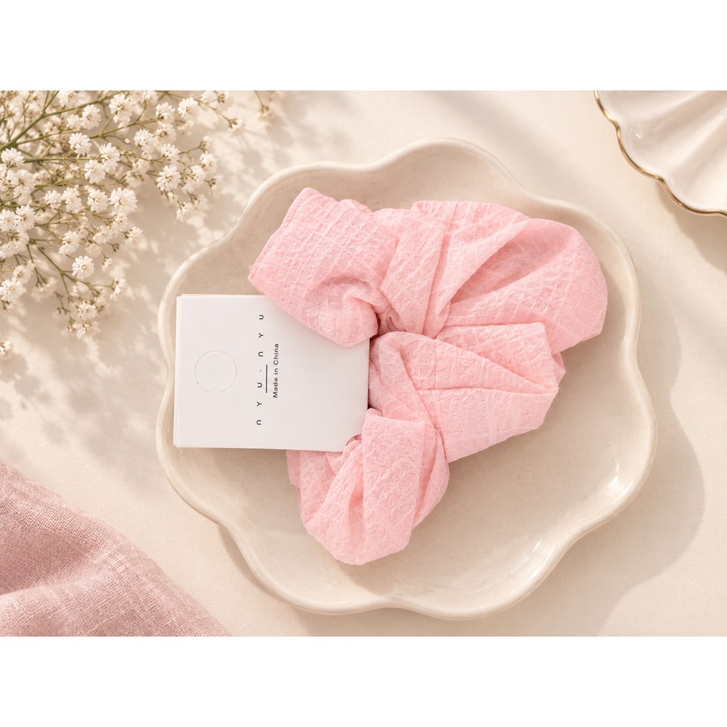 Plain Scrunchie - Baby Pink
