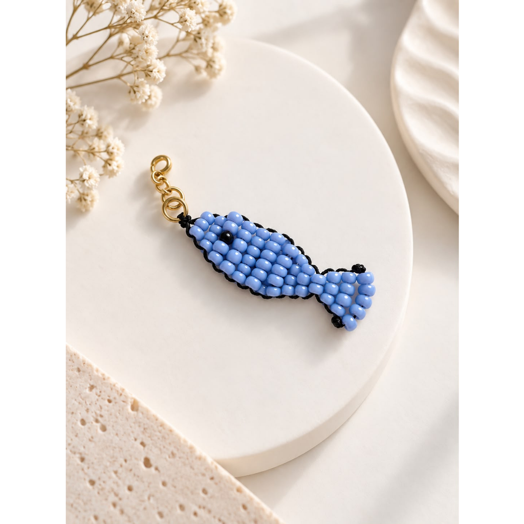 Fish Keychain - Blue